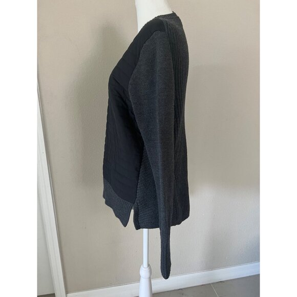 ATHLETA womens athleisure pullover knit sweater nylon front SMALL/MEDIUM - Picture 5 of 8